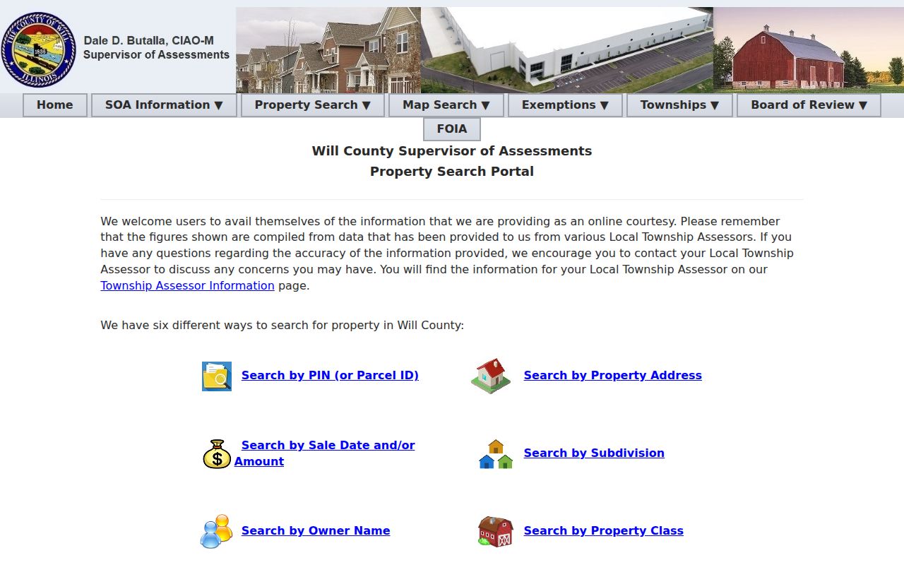 Joliet residents directory Will County property search