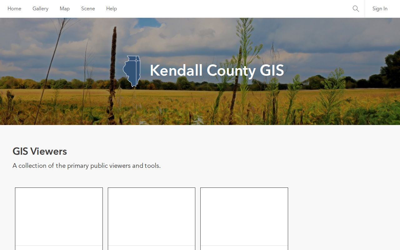 Kendall County GIS portal used to check a western Joliet ZIP address